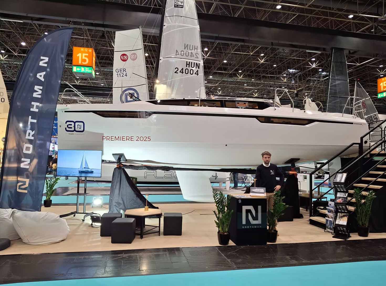 The new Maxus 31 is a compact and modern cruising boat